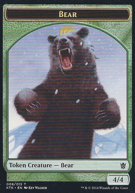 Bear Token (Khans of Tarkir) Near Mint