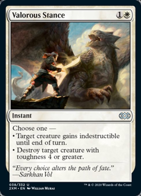Valorous Stance (Double Masters) Near Mint Foil