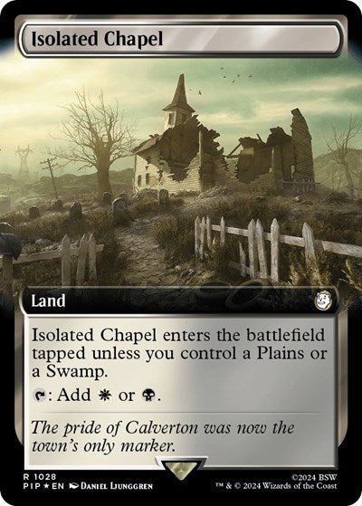 Isolated Chapel (Extended Art) (Surge Foil) (Universes Beyond: Fallout) Near Mint