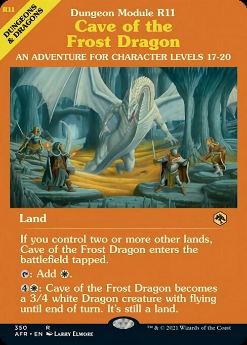 Cave of the Frost Dragon (Showcase) (Adventures in the Forgotten Realms) Near Mint