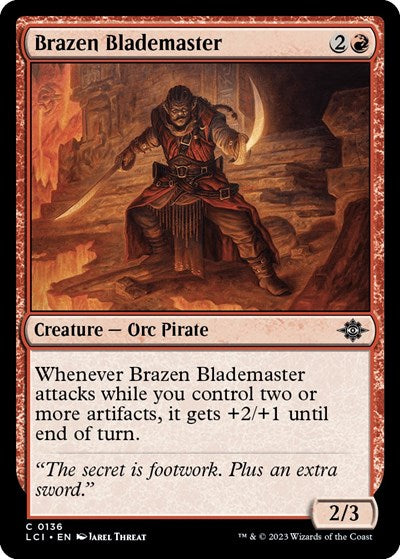 Brazen Blademaster (The Lost Caverns of Ixalan) Near Mint Foil