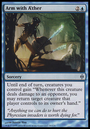 Arm with Aether (New Phyrexia) Near Mint