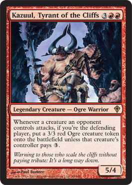 Kazuul, Tyrant of the Cliffs (Worldwake) Near Mint Foil