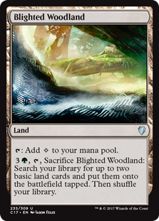 Blighted Woodland (Commander 2017) Near Mint