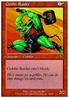 Goblin Raider (7th Edition) Near Mint Foil