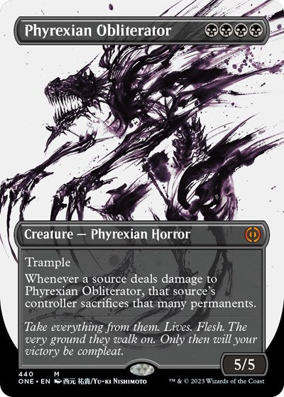 Phyrexian Obliterator (Showcase) (Step-and-Compleat Foil) (Phyrexia: All Will Be One) Near Mint