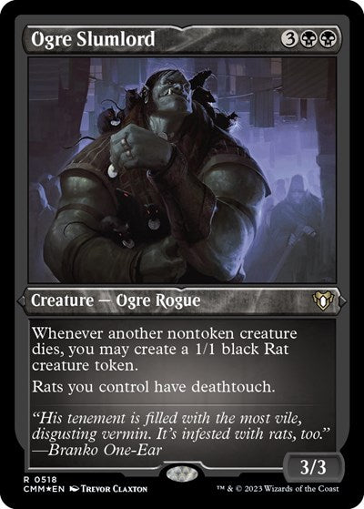 Ogre Slumlord (Foil Etched) (Commander Masters) Near Mint