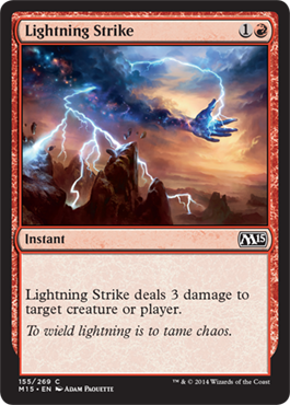Lightning Strike (Magic 2015 Core Set) Near Mint Foil