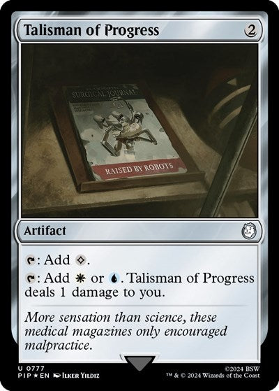 Talisman of Progress (Surge Foil) (Universes Beyond: Fallout) Near Mint