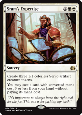 Sram's Expertise (Aether Revolt) Near Mint Foil