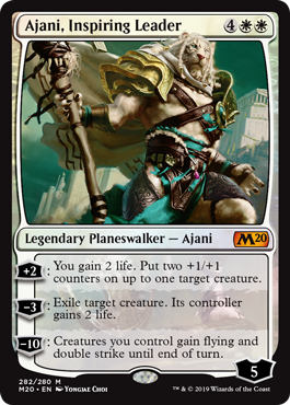 Ajani, Inspiring Leader (Magic 2020 Core Set) Near Mint Foil
