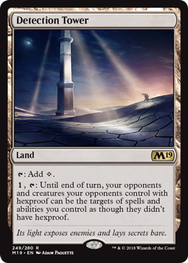 Detection Tower (Magic 2019 Core Set) Near Mint Foil