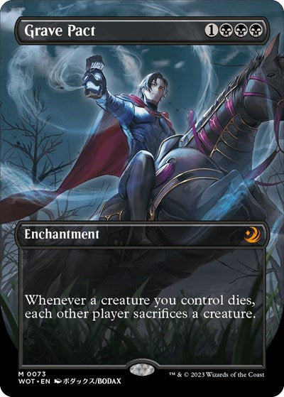 Grave Pact (Anime Borderless) (Wilds of Eldraine: Enchanting Tales) Near Mint