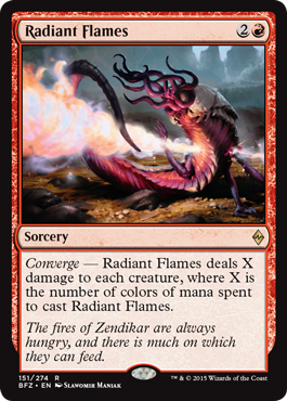Radiant Flames (Battle for Zendikar) Near Mint