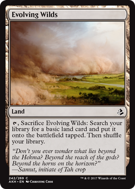 Evolving Wilds (Amonkhet) Near Mint Foil