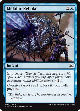 Metallic Rebuke (Aether Revolt) Near Mint
