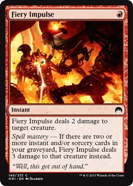 Fiery Impulse (Magic Origins) Near Mint Foil