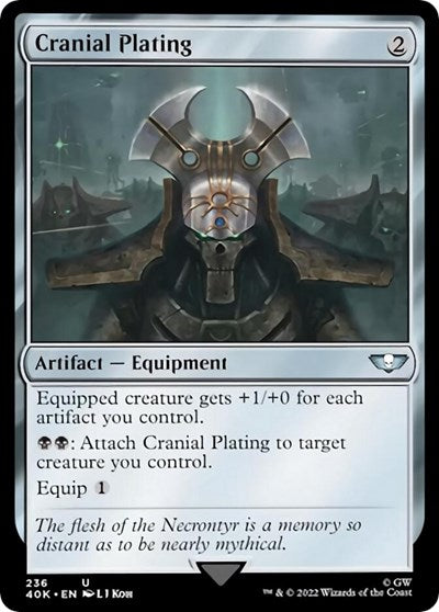 Cranial Plating (Surge Foil) (Universes Beyond: Warhammer 40K) Near Mint