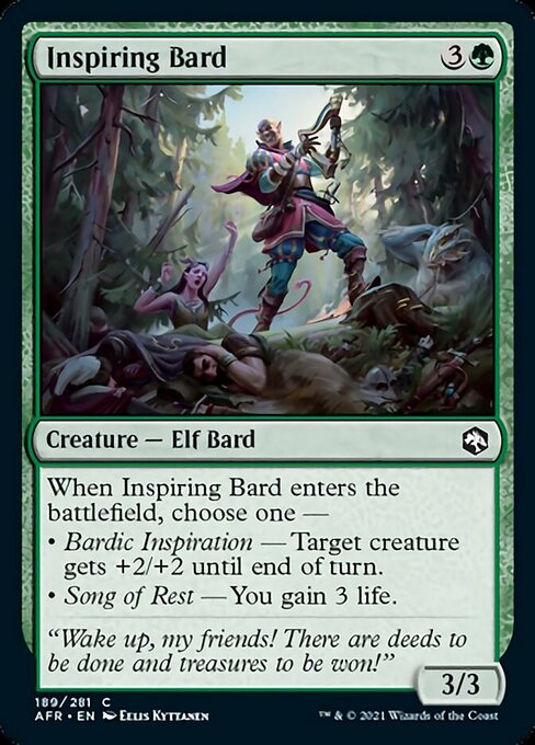 Inspiring Bard (Adventures in the Forgotten Realms) Near Mint Foil