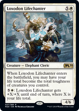Loxodon Lifechanter (Magic 2020 Core Set) Near Mint Foil