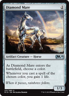 Diamond Mare (Magic 2019 Core Set) Near Mint Foil