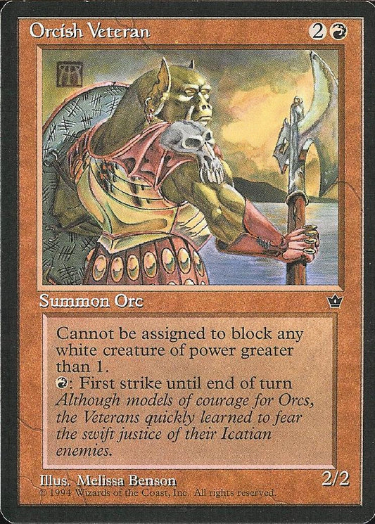 Orcish Veteran (1) (Fallen Empires) Near Mint