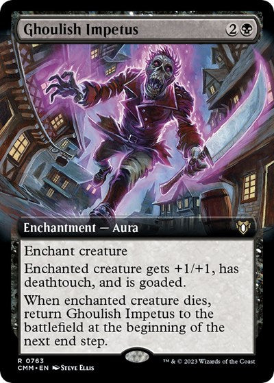 Ghoulish Impetus (Extended Art) (Commander Masters) Near Mint