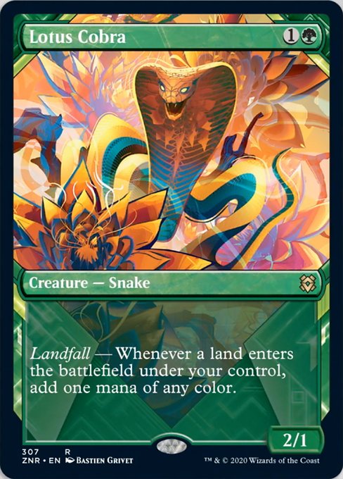 Lotus Cobra (Showcase) (Zendikar Rising) Near Mint