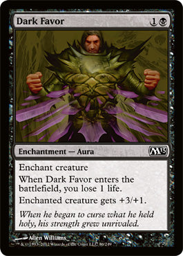 Dark Favor (Magic 2013 Core Set) Near Mint Foil