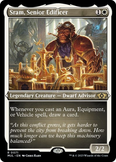 Sram, Senior Edificer (Foil Etched) (March of the Machine: Multiverse Legends) Near Mint