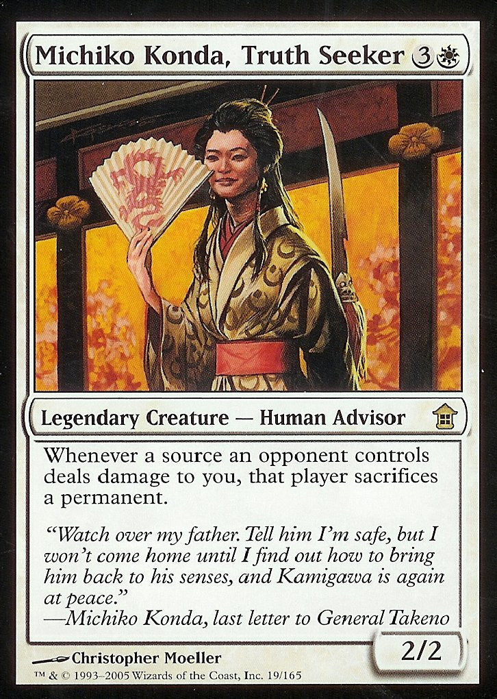Michiko Konda, Truth Seeker (Saviors of Kamigawa) Near Mint Foil