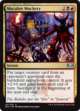 Macabre Mockery (Ravnica Allegiance) Near Mint Foil