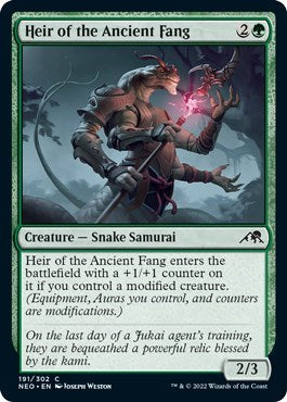 Heir of the Ancient Fang (Kamigawa: Neon Dynasty) Near Mint