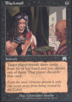 Blackmail (Onslaught) Light Play Foil