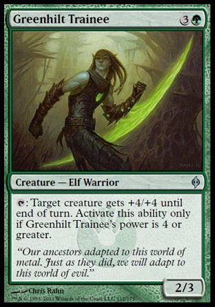 Greenhilt Trainee (New Phyrexia) Near Mint