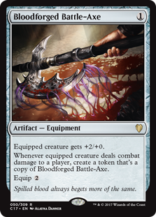 Bloodforged Battle-Axe (Commander 2017) Near Mint
