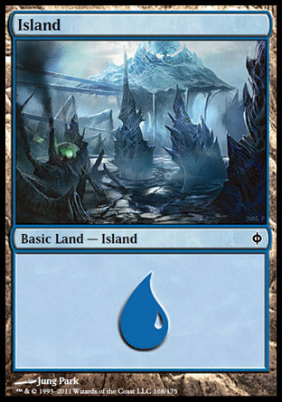 Island (168) (New Phyrexia) Near Mint