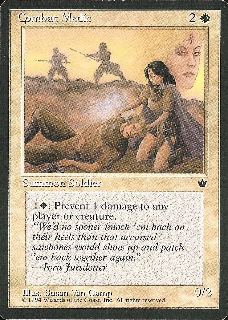 Combat Medic (4) (Fallen Empires) Light Play