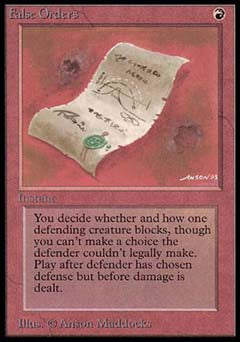 False Orders (Beta) Light Play