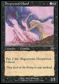 Deepwood Ghoul (Mercadian Masques) Light Play