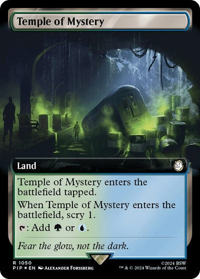 Temple of Mystery (Extended Art) (Surge Foil) (Universes Beyond: Fallout) Near Mint