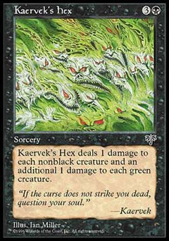 Kaervek's Hex (Mirage) Near Mint