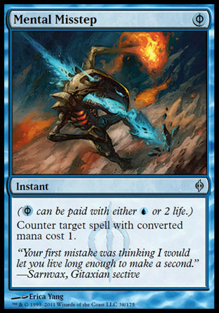 Mental Misstep (New Phyrexia) Near Mint Foil