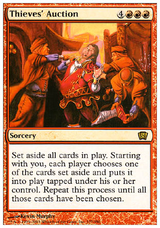 Thieves' Auction (8th Edition) Light Play