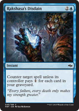 Rakshasa's Disdain (Fate Reforged) Near Mint