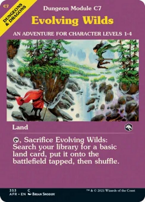Evolving Wilds (Showcase) (Adventures in the Forgotten Realms) Near Mint Foil