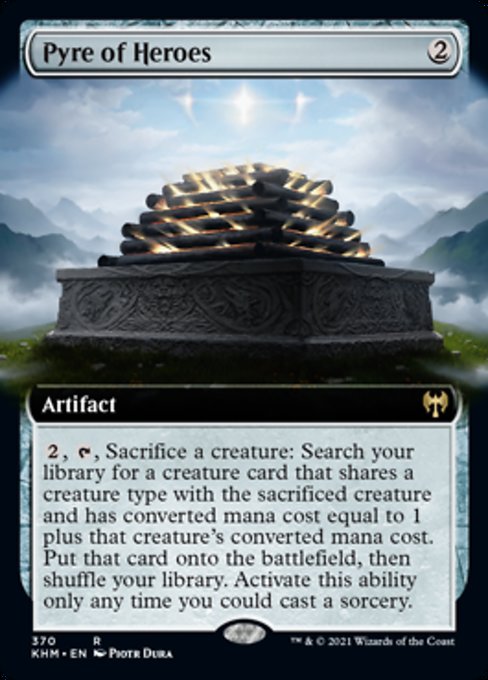 Pyre of Heroes (Extended Art) (Kaldheim) Near Mint Foil