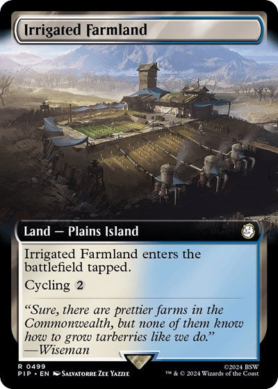 Irrigated Farmland (Extended Art) (Universes Beyond: Fallout) Near Mint