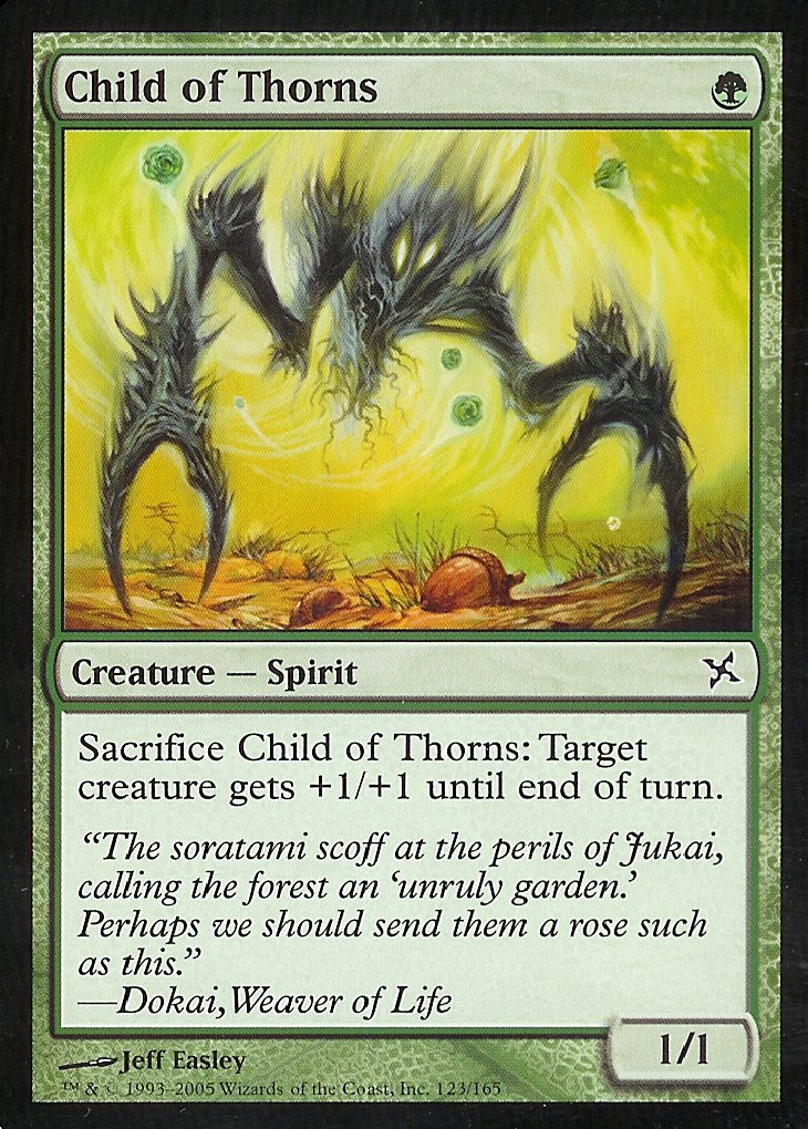 Child of Thorns (Betrayers of Kamigawa) Light Play Foil