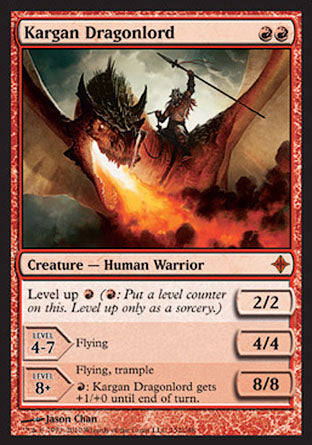 Kargan Dragonlord (Rise of the Eldrazi) Light Play